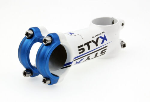 STYK Road Mountain 29er eBike MTB Bicycle Stem 5-Degree 31.8mm 100mm White&Blue - Picture 2 of 5