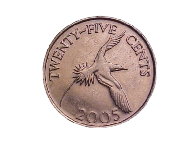 2005 Bermuda 25 Cents Elizabeth II KM# 110 - Nice High Grade Coin