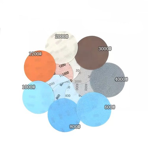 5 inch 125mm Wet & Dry Sanding Discs Sandpaper Film Hook Loop Pads 600-5000 Grit - Picture 2 of 5
