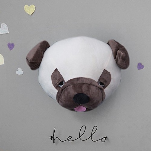 3D Felt Stuffed Animal Head Wall Art Hanging Baby Kids Doll Room Decor Toy Gift - Bild 23 von 24