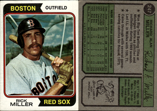 1974 Topps Baseball #1-250 - Conditions Vary ~ Choose Your Card - Picture 222 of 225