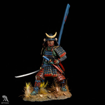 Samurai of the Momoyama period 1:32 Painted Tin Toy Soldier Pre