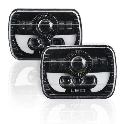 7x6" LED Headlights DRL Hi/Lo Beam Lamp for Toyota Pickup 1982-1995 Hardbody - Foto 9 di 12