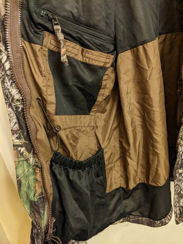 Gamehide Mens Camo Mossy Oak Jacket Size Large silent fleece - Picture 5 of 6