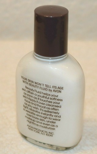 Vintage 1980 AVON Beauty Fluid, Fluide De Beaute, Full 3 FL. OZ., Nuevo con Caja - Imagen 7 de 8