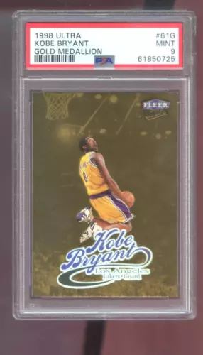 1998-99 Fleer Ultra GOLD MEDALLION #61G Kobe Bryant PSA 9 Graded Card NBA 98-99