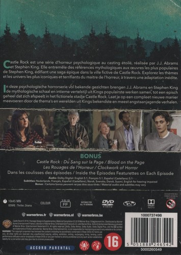 CASTLE ROCK / INTÉGRALE SAISON 1 / COFFRET 3 DVD NEUF SOUS BLISTER D'ORIGINE VF - Photo 2/2