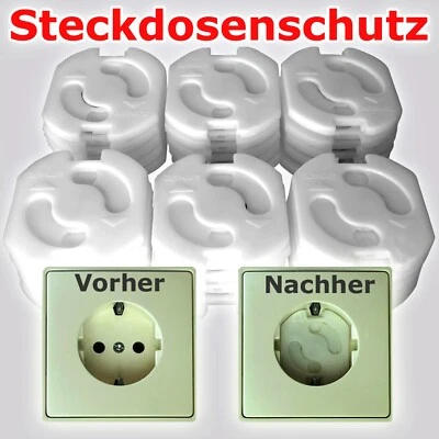 MUMBI 30 x Kindersicherung für die Schuko Steckdose Sicherung Baby Kinderschutz