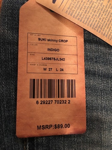 Damen Jeans Capri Silber Größe 27 Neu! - Bild 2 von 8