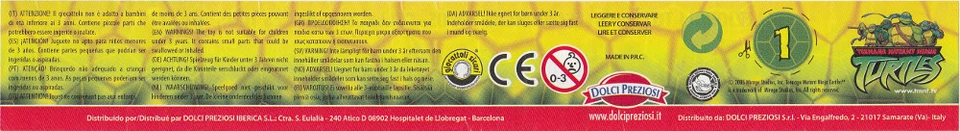 Dolci Preziosi Minifigures (1.6 in) - TMNT Series (2005) - Choose a character! - Image 2 of 4