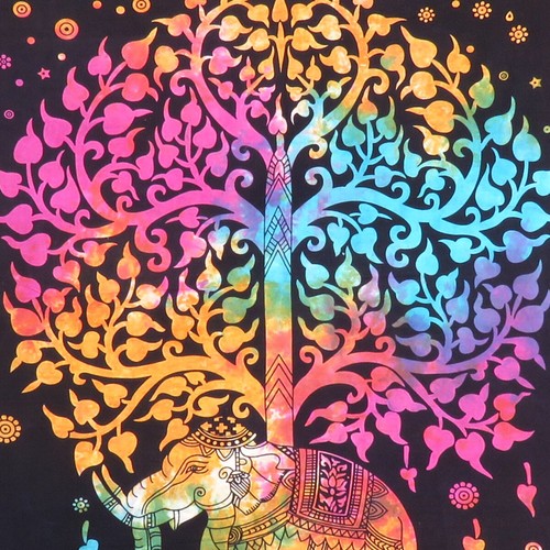 Indisches Mandala Wandhängend Handarbeit Wandposter Dekorativ Zuhause Baumwolle Wandteppich - Bild 163 von 228