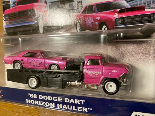 Hot Wheels Premium 2020 '68 Dodge Dart & Horizon Hauler TEAM TRANSPORT Good Year