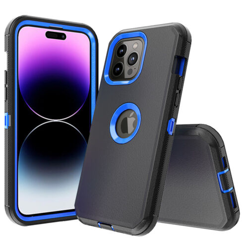 Für iPhone 15 14 13 Pro Max 12 11 XR stoßfeste robuste Ständer Hülle/Gürtelclip - Bild 26 von 26