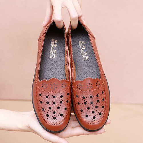 LADIES SHOES FLAT WORK OFFICE COMFY PUMPS WOMENS SOFT LOAFERS SLIP ON SIZE 3-8 - Picture 4 of 17