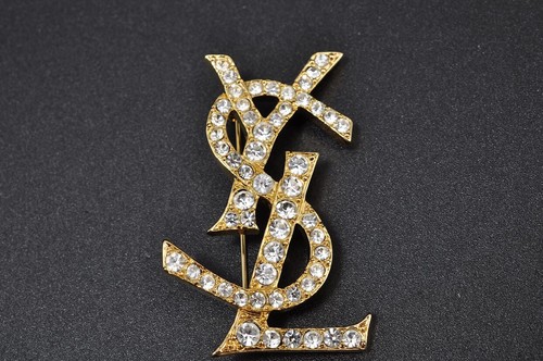Yves Saint Laurent YSL OPIUM Brooch Gold Tone 13.0g w/Box,Storage Bag 112736 - Photo 4/12
