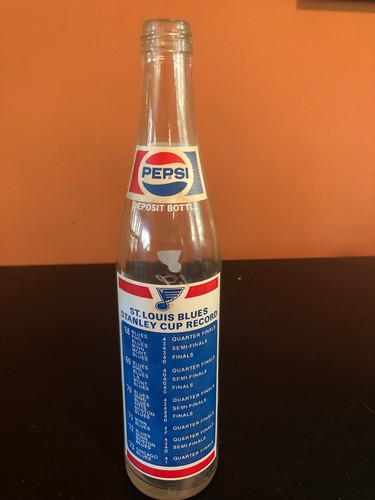 St Louis Blues Pepsi Soda Flasche. 6 Jahre in der NHL. Limited Edition 1973-74 - Bild 2 von 2