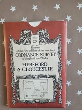HEREFORD & GLOUCESTER  ORDNANCE SURVEY MAP REPRINT OF  ONE INCH ORIGINAL EDITION