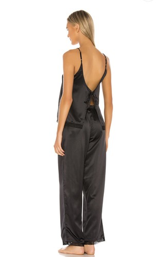 BLUEBELLA Bibi Trousers Black Satin Lace Trim Lounge Wear US6 UK10 NWOT $68 - Picture 4 of 8