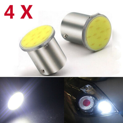 2 x 1156 BA15S 12 Chips COB LED Car Tail Rear Turn Signal Light White Bulb Lamp 2 x 1156 BA15S 12 Chips COB LED Car Tail Rear Turn Signal Light White Bulb Lamp