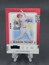2021 Paul Goldschmidt Panini Contenders Season Ticket Blue Parallel #54