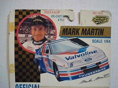 Details about   1992 Road Champs Ford Thunderbird Mark Martin #6 Official Stock Car NASCAR
