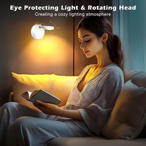 Rechargeable LED Spotlight for Indoor, Wireless RGB Spot Light with 2 Pack - Picture 3 of 8