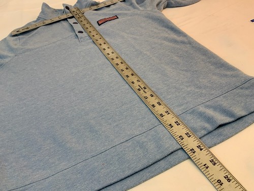 Vineyard Vines Pullover Sweater XL Boys (18) Blue Poly Cotton Snaps YGI A2-33 - Picture 8 of 11