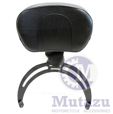 Mutazu Aftermarket Adjustable Rider Driver Backrest for Harley Touring 97-2013