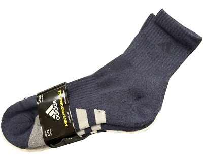 Adidas Men's Performance High Quarter Socks AEROREADY Gray White