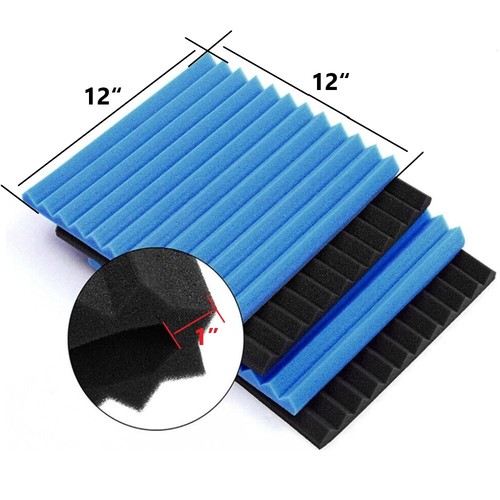 12-96 Stück Akustikplatten Schaumstoff hohe Dichte Schallschutz Wand Fliesen Keile Set - Bild 5 von 27