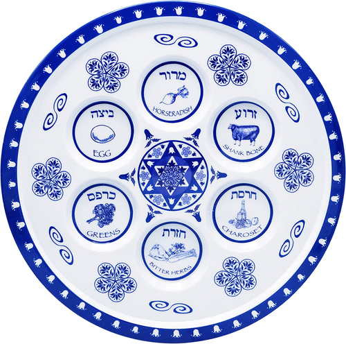 Seder Plate Passover Plate Melamine Renaissance Design Passover Seder Plates - Picture 6 of 12