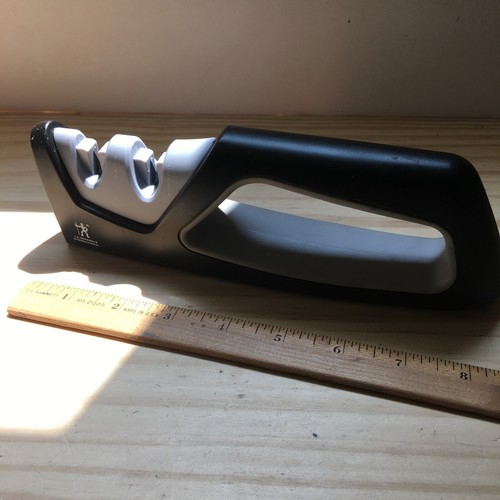 ZWILLING J.A. HENCKELS  International 2 Stage Sharpener Black & Gray 8.25"L - Picture 3 of 3