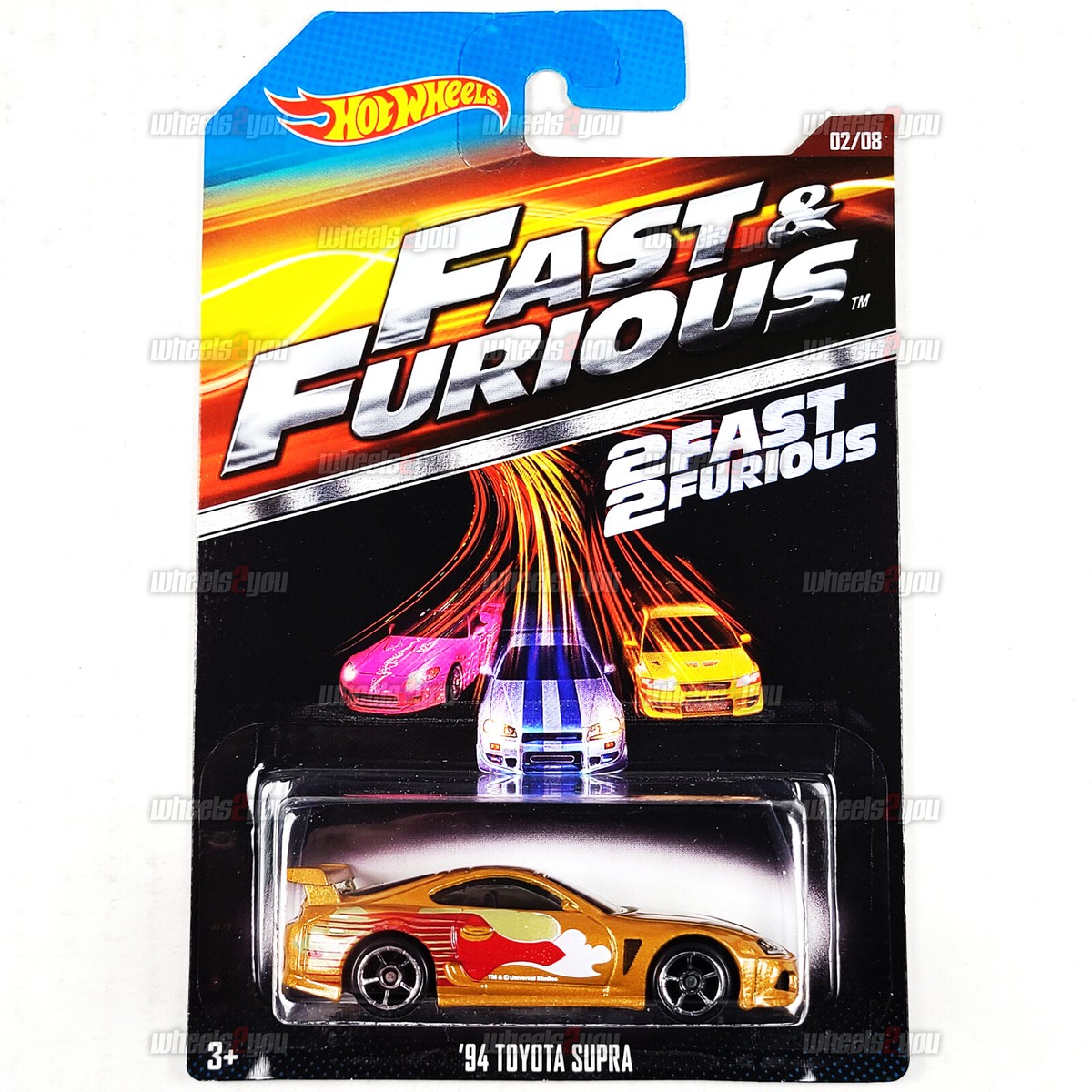 2015 Hot Wheels 94 TOYOTA SUPRA #02 gold - 2 Fast 2 Furious