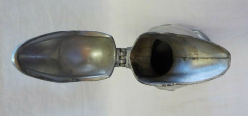 Art Nouveau peltro stagno Kayser 4433 Auk pinguino decanter 1903 Hugo Leven Desig - Foto 7 di 12