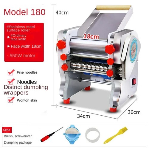 Noodle Machine Electric Press Small Stainless Steel Hand Rolling Machine - Picture 7 of 24