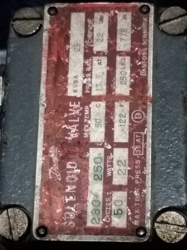 Danfoss EVSA 25 Solenoid Valve Used But In Working Condition 220V - Picture 10 of 10