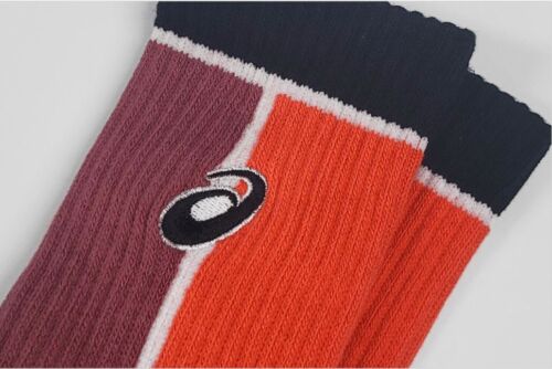 ASICS Graphic Crew Socks M(25~27cm) Sports Tennis Squash Socks NWT 3043A093600 - Picture 2 of 3