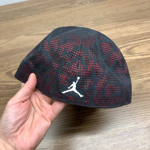 Air Jordan Hat Men 7 3/8 Navy Blue Jumpman Fitted Cap - Picture 4 of 9