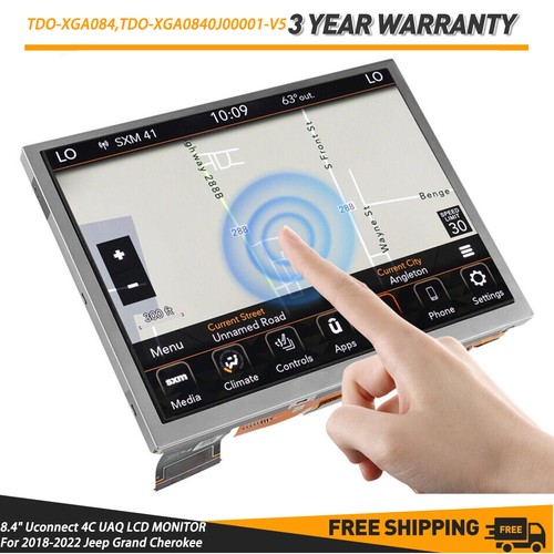 Pantalla táctil Uconnect 4C UAQ de 8,4" para Jeep Grand Cherokee TDO-XGA084 2018-2022 - Imagen 1 de 7