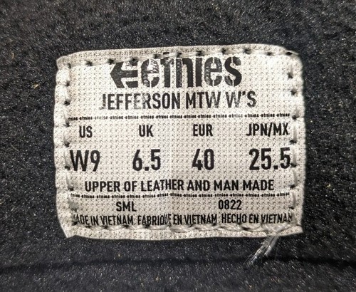 Etnies Jefferson MTW Women's Mid-Top Tan Trainers UK 6.5 - Picture 7 of 8