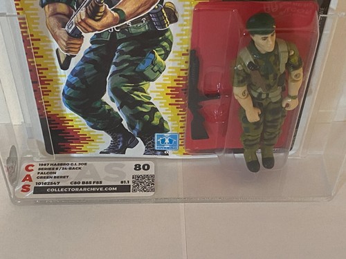 Hasbro GI Joe ARAH Falcon Green Beret 34B CAS GRADED 80 (80/85/85) Vintage 1987  - Picture 2 of 3