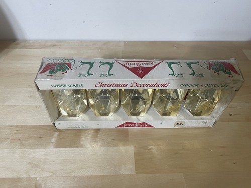 Vintage Jewel Brite Faceted Ornaments Atomic Star MCM - Picture 6 of 7