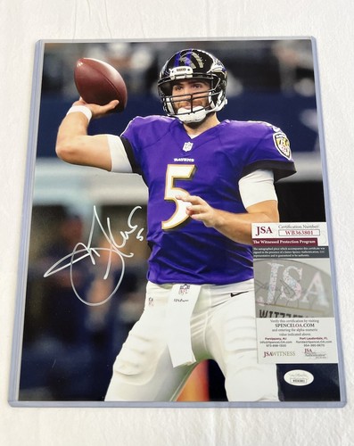 Joe Flacco Baltimore Ravens Hand Signed Autographed 14x11 Photo JSA COA - Picture 5 of 7