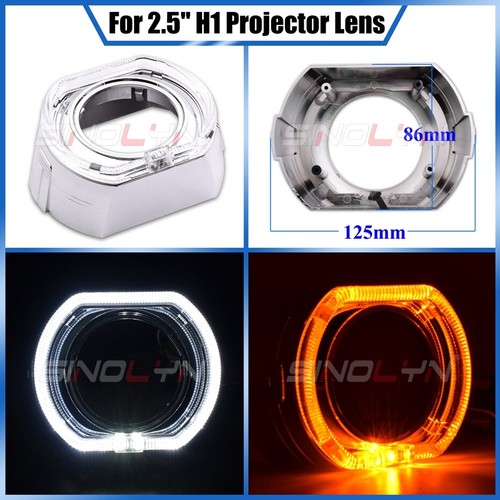 Switchback Dual Colors LED Angel Eyes Halo Shrouds For Projector Lens Bezels - Picture 9 of 13
