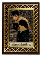 James J Braddock '36 World Heavyweight Champ, Fan Club serial #/300 / NM+ cond.