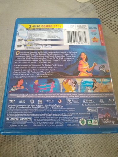 Pocahontas 2-Movie Collection (Blu-ray Disc, 2012, 2-Disc Set) - Picture 2 of 3