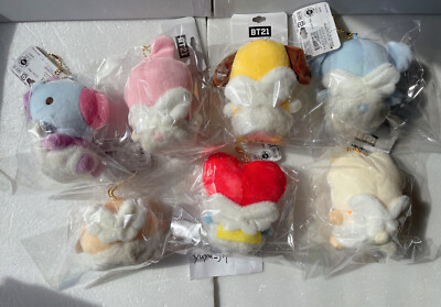 BTS BT21 Angel Baby Mascot Keychain Set Of 7 Linefriends