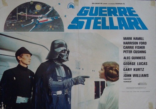 STAR WARS italienisches Fotobusta Filmposter 7 1977 SELTEN MARK HAMILL GEORGE LUCAS