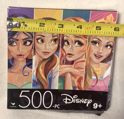 Disney Prinzessin 500 Teile 11 Zoll Puzzle Cardinal BRANDNEU Lesen - Bild 1 von 5