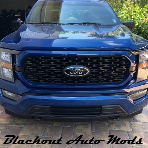 Gloss Black Emblem Overlay Vinyl Decals For 2015-2023 Ford F150 - Picture 2 of 7